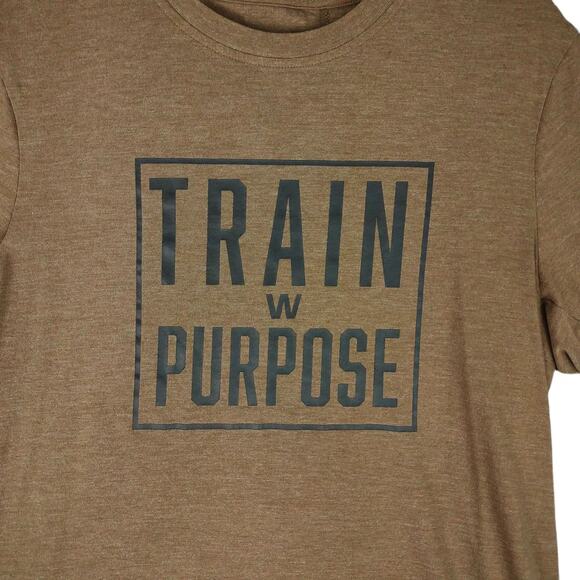 5.11 TACTICAL PT-R Men's M Train W Purpose Always T-Shirt, Brown Training Tee - Picture 3 of 5